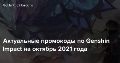 Актуальные промокоды по Genshin Impact на октябрь 2021 года - goha.ru