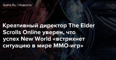 Креативный директор The Elder Scrolls Online уверен, что успех New World «встряхнет ситуацию в мире ММO-игр» - goha.ru