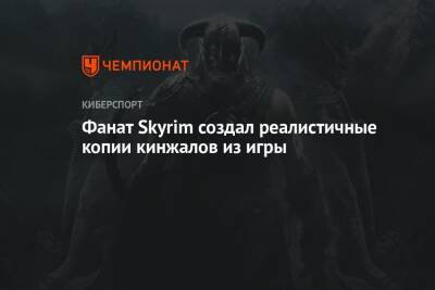 Фанат Skyrim создал реалистичные копии кинжалов из игры - championat.com