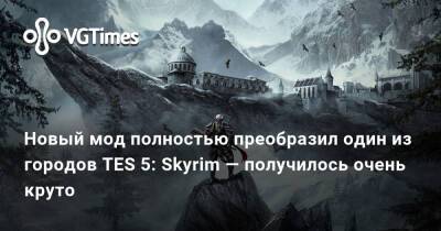 Новый мод полностью преобразил один из городов TES 5: Skyrim — получилось очень круто - vgtimes.ru