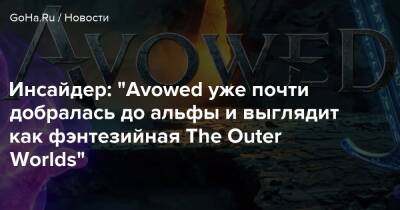 Инсайдер: "Avowed уже почти добралась до альфы и выглядит как фэнтезийная The Outer Worlds" - goha.ru