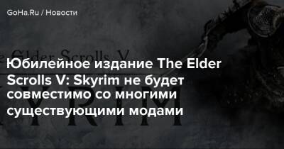 Юбилейное издание The Elder Scrolls V: Skyrim не будет совместимо со многими существующими модами - goha.ru