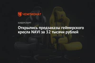 Открылись предзаказы геймерского кресла NAVI за 32 тысячи рублей - championat.com