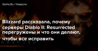 Blizzard рассказала, почему серверы Diablo II: Resurrected перегружены и что они делают, чтобы все исправить - goha.ru