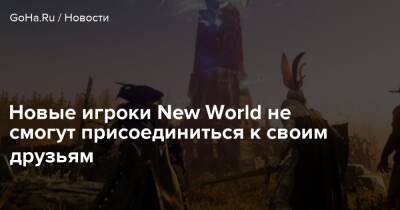Новые игроки New World не смогут присоединиться к своим друзьям - goha.ru