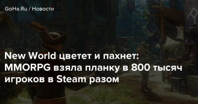 New World цветет и пахнет: MMORPG взяла планку в 800 тысяч игроков в Steam разом - goha.ru