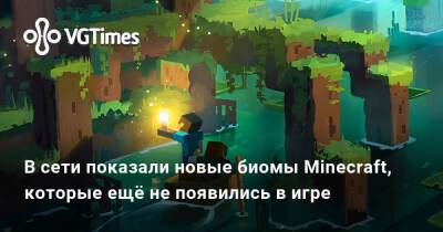 В сети показали новые биомы Minecraft, которые ещё не появились в игре - vgtimes.ru