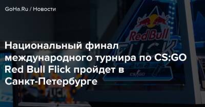 Национальный финал международного турнира по CS:GO Red Bull Flick пройдет в Санкт-Петербурге - goha.ru - Россия - Санкт-Петербург