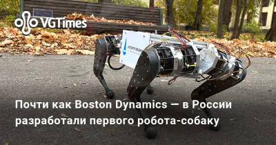 Почти как Boston Dynamics — в России разработали первого робота-собаку - vgtimes.ru - Сша - Россия - Boston