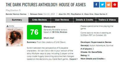 Состоялся релиз The Dark Pictures: House of Ashes — трейлер, оценки и тизер следующей части - zoneofgames.ru - Ирак
