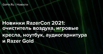 Новинки RazerCon 2021: очиститель воздуха, игровые кресла, ноутбук, аудиогарнитура и Razer Gold - goha.ru