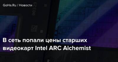 В сеть попали цены старших видеокарт Intel ARC Alchemist - goha.ru