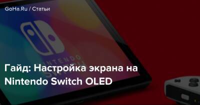Гайд: Настройка экрана на Nintendo Switch OLED - goha.ru