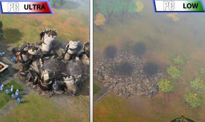 В Age of Empires 4 есть встроенный «картофельный» режим. Сравнение графики в новом ролике - gametech.ru