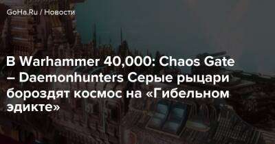 В Warhammer 40,000: Chaos Gate – Daemonhunters Серые рыцари бороздят космос на «Гибельном эдикте» - goha.ru