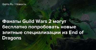 Фанаты Guild Wars 2 могут бесплатно попробовать новые элитные специализации из End of Dragons - goha.ru