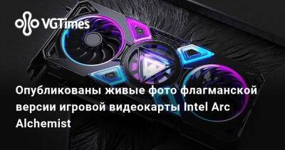 Опубликованы живые фото флагманской версии игровой видеокарты Intel Arc Alchemist - vgtimes.ru