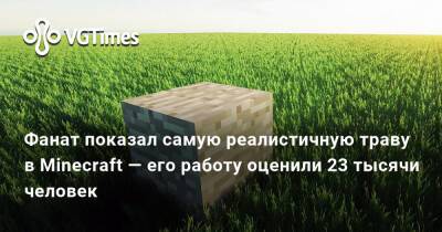 Фанат показал самую реалистичную траву в Minecraft — его работу оценили 23 тысячи человек - vgtimes.ru