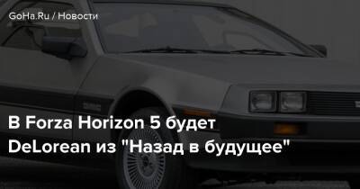 В Forza Horizon 5 будет DeLorean из "Назад в будущее" - goha.ru