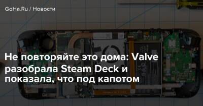 Не повторяйте это дома: Valve разобрала Steam Deck и показала, что под капотом - goha.ru