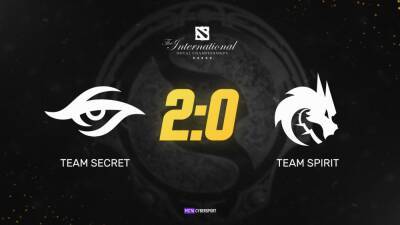 Team Secret разгромила команду Spirit в матче открытия группы В - cybersport.metaratings.ru - Снг