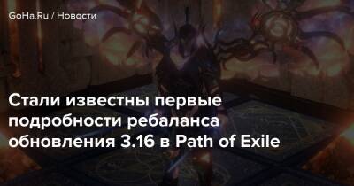 Стали известны первые подробности ребаланса обновления 3.16 в Path of Exile - goha.ru