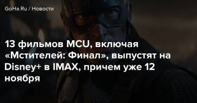 13 фильмов MCU, включая «Мстителей: Финал», выпустят на Disney+ в IMAX, причем уже 12 ноября - goha.ru - Россия