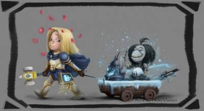 Художница представила персонажей Warcraft как малышей - noob-club.ru