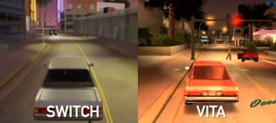 Grand Theft Auto Vice City — сравнение графики ремастера на Switch и оригинала на PS Vita - zoneofgames.ru