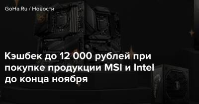 Tom Holland - Кэшбек до 12 000 рублей при покупке продукции MSI и Intel до конца ноября - goha.ru