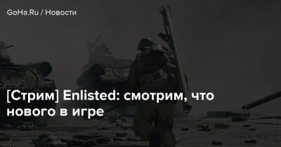 [Стрим] Enlisted: смотрим, что нового в игре - goha.ru