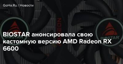BIOSTAR анонсировала свою кастомную версию AMD Radeon RX 6600 - goha.ru