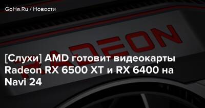 [Слухи] AMD готовит видеокарты Radeon RX 6500 XT и RX 6400 на Navi 24 - goha.ru
