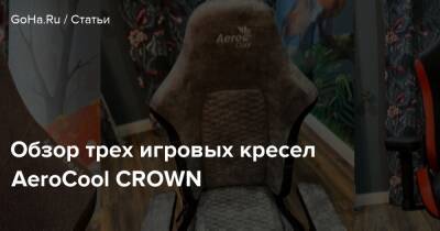 Крис Робертс - Обзор трех игровых кресел AeroCool CROWN - goha.ru
