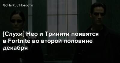 Роберт Фетт - [Слухи] Нео и Тринити появятся в Fortnite во второй половине декабря - goha.ru