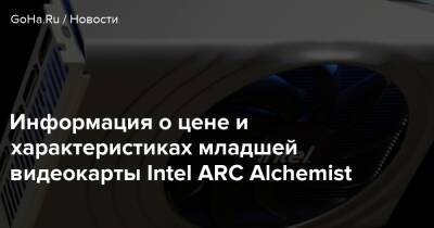 Информация о цене и характеристиках младшей видеокарты Intel ARC Alchemist - goha.ru