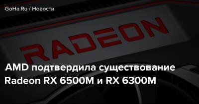 AMD подтвердила существование Radeon RX 6500M и RX 6300M - goha.ru