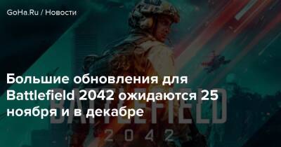 Большие обновления для Battlefield 2042 ожидаются 25 ноября и в декабре - goha.ru