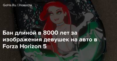 Бан длиной в 8000 лет за изображения девушек на авто в Forza Horizon 5 - goha.ru