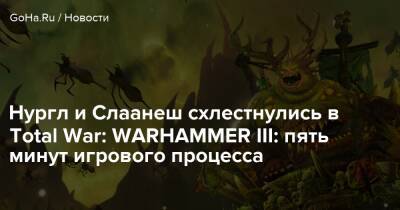 Нургл и Слаанеш схлестнулись в Total War: WARHAMMER III: пять минут игрового процесса - goha.ru