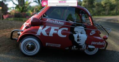 Ким Ченын - Игрок получил пожизненный бан в Forza Horizon 5 за ливрею с логотипом KFC с Ким Чен Ыном - cybersport.ru