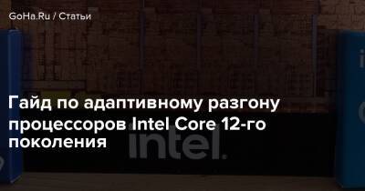 Гайд по адаптивному разгону процессоров Intel Core 12-го поколения - goha.ru
