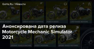 Анонсирована дата релиза Motorcycle Mechanic Simulator 2021 - goha.ru