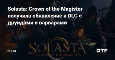 Solasta: Crown of the Magister получила обновление и DLC с друидами и варварами — Игры на DTF - dtf.ru
