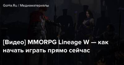 [Видео] MMORPG Lineage W — как начать играть прямо сейчас - goha.ru