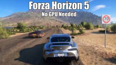 В сети показали как будет выглядеть Forza Horizon 5 если запустить её на встроенной видеокарте - playground.ru