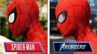 Появилось детальное сравнение Человека-паука из игр Marvel's Avengers и Marvel's Spider-Man - playground.ru