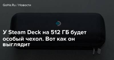 У Steam Deck на 512 ГБ будет особый чехол. Вот как он выглядит - goha.ru
