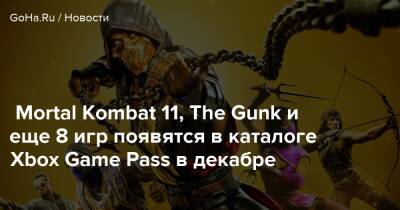 Mortal Kombat 11, The Gunk и еще 8 игр появятся в каталоге Xbox Game Pass в декабре - goha.ru