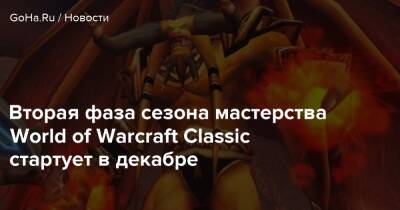 Вторая фаза сезона мастерства World of Warcraft Classic стартует в декабре - goha.ru
